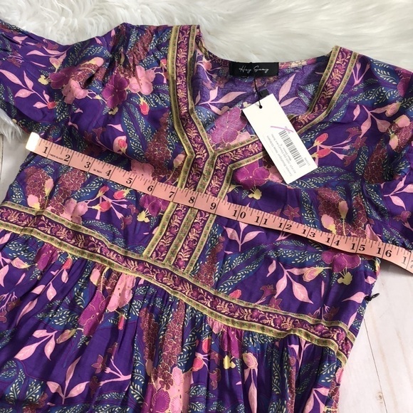 Hey Samy Floral Boho Maxi Dress Size S NWT - Picture 9 of 10